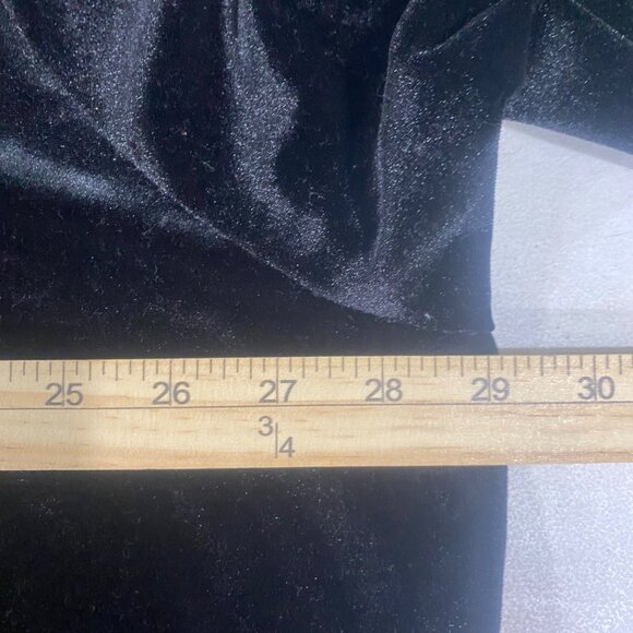 Catherines Black Velvet Tunic Womens 3X With Red Rose Embroidery Plus Size 3/4 S - Picture 7 of 9